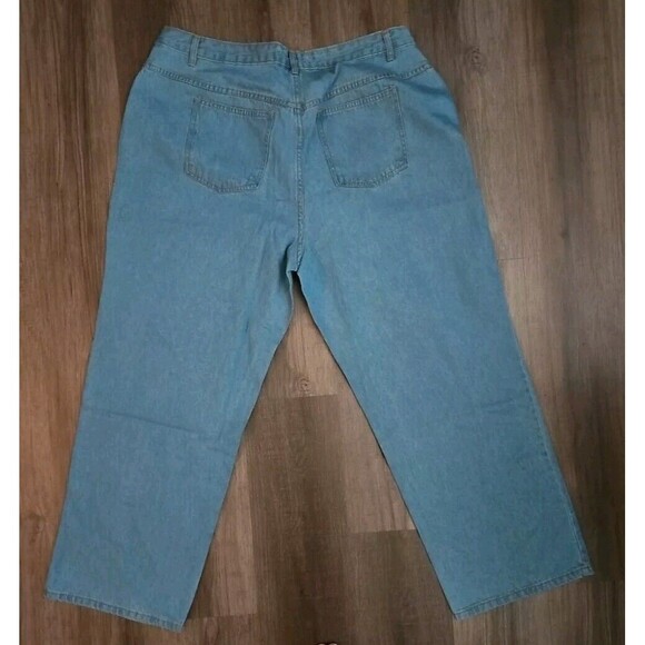 Woman Within Jeans 20W Natural Fit Straight-Leg Medium Wash - Picture 2 of 6